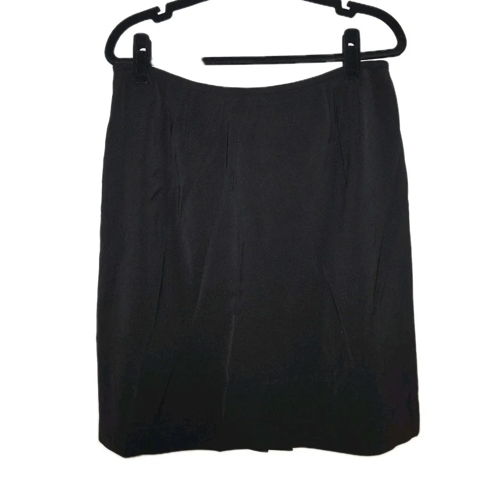 🧥 Kasper A.S.L. Petite 2-Piece‎ Skirt Suit Taupe/Black Trim Career 14P 🖤